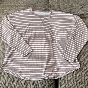 Maurices 24/7 Striped Long Sleeve Top